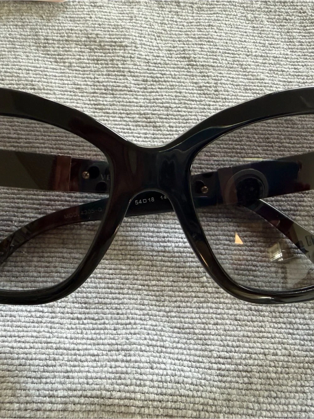 Versace Black Oversized Cat-Eye Sunglasses